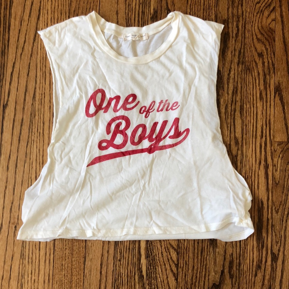 One of the Boys crop top